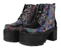 Floral Velvet Nosebleed Boot