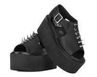 Black TUKskin Spike Strato Sandal