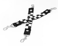 Black & White Pyramid Bondage Shoe Strap