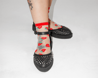 Strawberry Mesh Sock