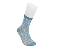 Teal Baroque Pattern Sock