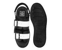 Black & White TUKskin™ 2-Buckle Viva Mondo Sandal