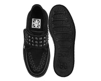 Black Suede Studded Strap Viva Mondo Creeper