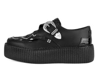 Black TUKskin Western Buckle Viva Mondo Creeper