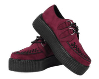 Burgundy Faux Suede Viva Mondo Creeper