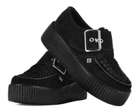 Black Suede Buckle Viva Mondo Creeper