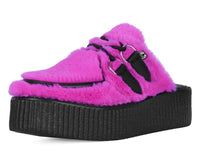 Hot Pink Fuzzy Creeper Mule