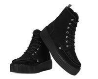 Black Suede Interlace Viva Mondo Boot