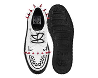 White Leather Spike Viva Mondo Creeper