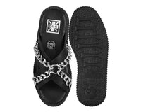 Black TUKskin Chain Strap Viva Mondo Sandal