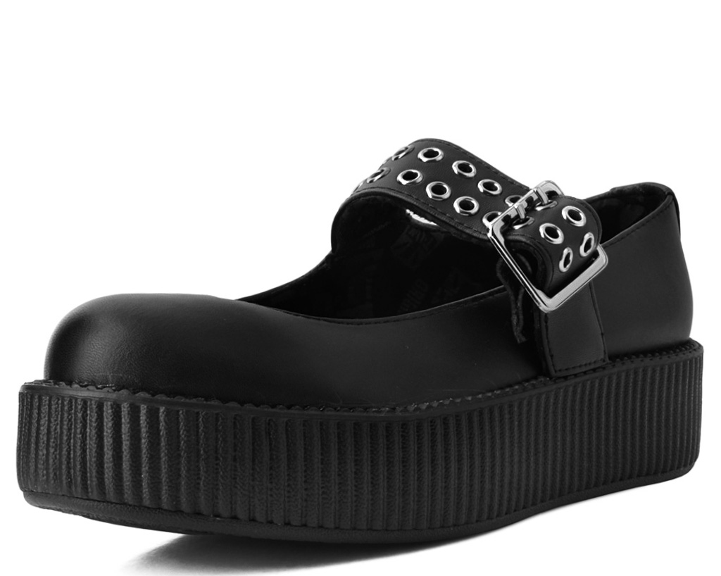 Black TUKskin™ Mary Jane Viva Mondo Creeper