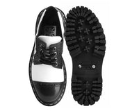 Black & White TUKskin™ Contrast Stitch Double Decker Brogue