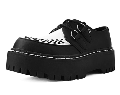 Black & White TUKskin™ Interlace Double Decker Creeper