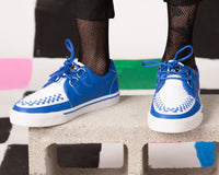 Blue & White 2-Ring Creeper Sneaker