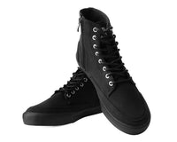 Black Canvas 8-Eye Sneaker Boot