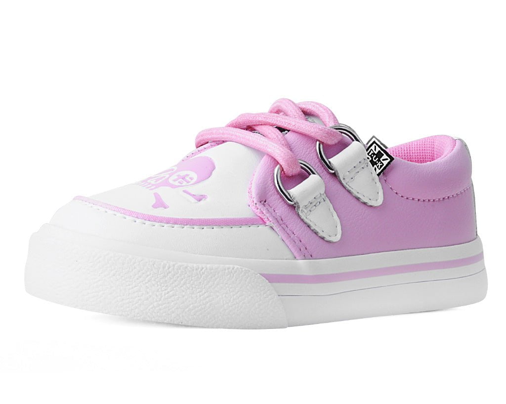 Pink & White TUKskin™ Pirate Creeper Toddler Sneaker