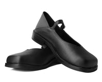 Black TUKskin™ Square Toe Mary Jane