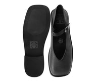 Black TUKskin™ Square Toe Mary Jane