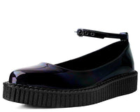 Black Hologram Pointed Ballet Creeper