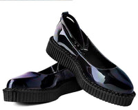 Black Hologram Pointed Ballet Creeper 