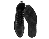 Black TUKskin™ Pointed Lace Up Boot 