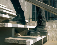 Black 7-Eye Dino Lug Sole Boot 