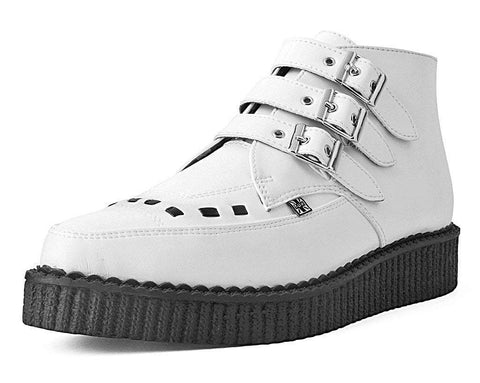 White TUKskin™ 3-Buckle Boot