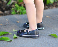 Black & White Kitty Mary Jane Toddler Sneaker