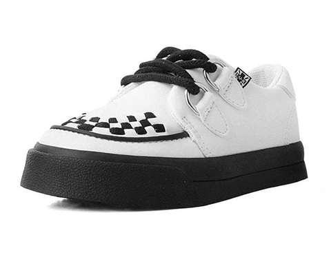 White TUKskin™ 2-Ring Creeper Toddler Sneaker