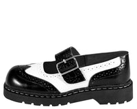 Black & White Brogue Mary Jane