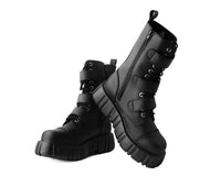 Black TUKskin™ 3-Buckle Anarchic Airship Boot