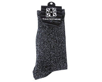 Black Sparkly Metallic Sock 