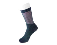 Green Ribbed Glitter Sock