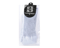 Silver Ribbed Glitter Sock