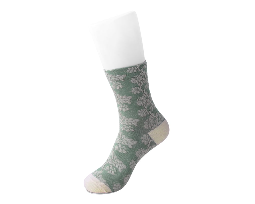 Sage Filigree Mesh Sock