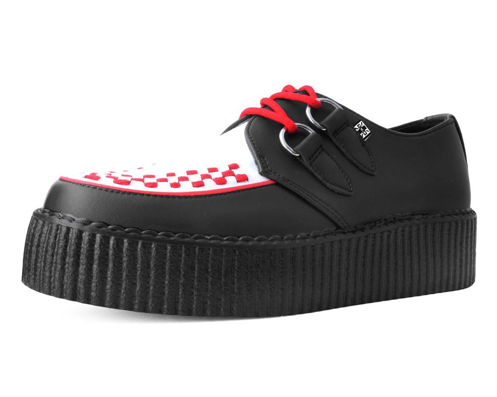 Black & White TUKskin™ Red Interlace Creeper