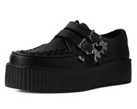 Black TUKskin™ 2-Buckle Skull Creeper