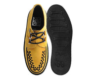 Mustard Faux Suede D-Ring Interlace Viva High Creeper