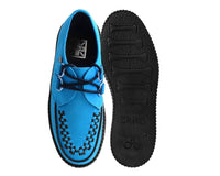 Teal Faux Suede Interlace Mondo Creeper