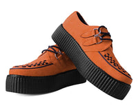 Burnt Orange Faux Suede Interlace Mondo Creeper